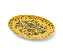 Amalfi - Stoneware Oval Tray - Mustard