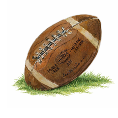 Acrylic Napkin Weight - Football