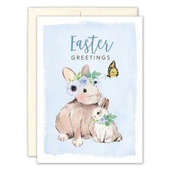 Bunny Greetings Easter Card