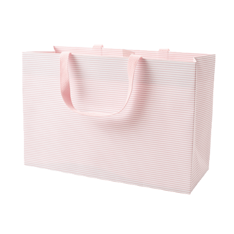 Blush Mini Stripe Gift Bags