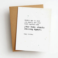 Body Falling Apart Card