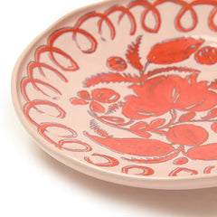 Amalfi - Stoneware Pasta Bowl - Pink