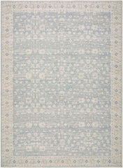Asha Machine Woven Rug - Sky Blue