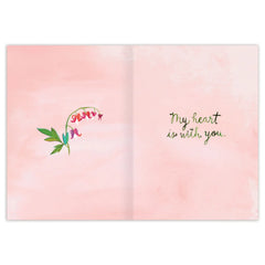 Bleeding Hearts Sympathy Card
