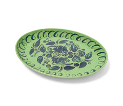 Amalfi - Stoneware Oval Tray - Green