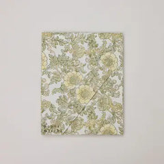 Block Printed Picture Frame - Wild Rose Buttercream