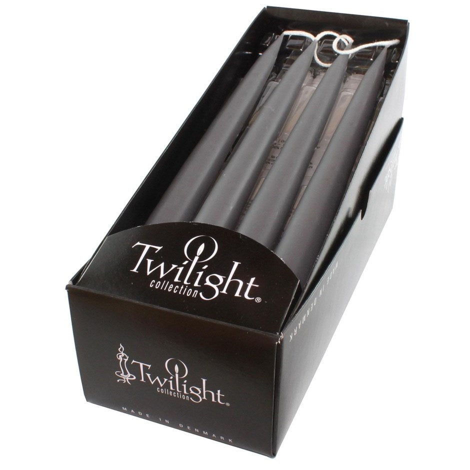 Candle - Taper 12" Dark Grey