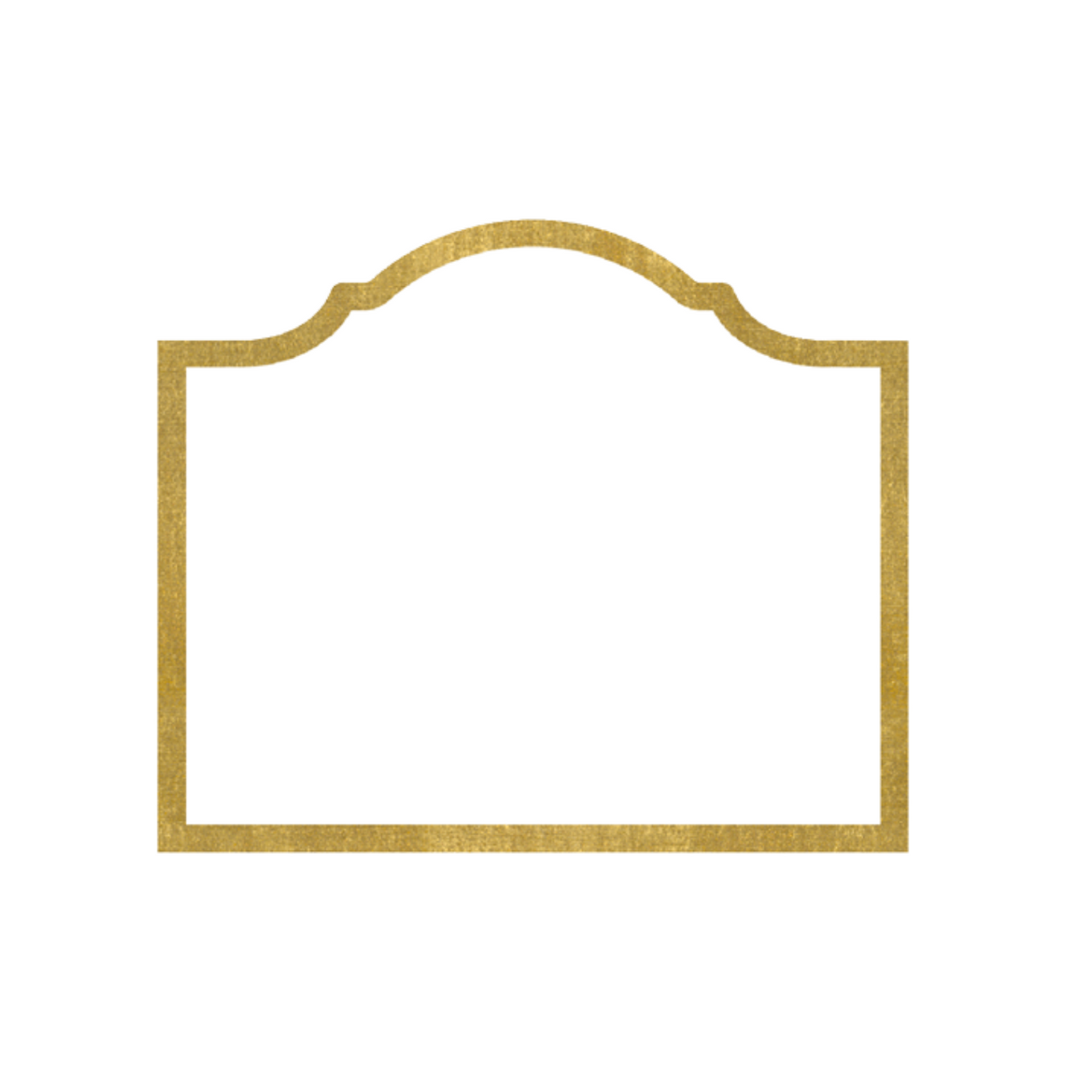 Arch Die-Cut Place Cards in Gold Foil