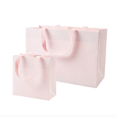 Blush Mini Stripe Gift Bags