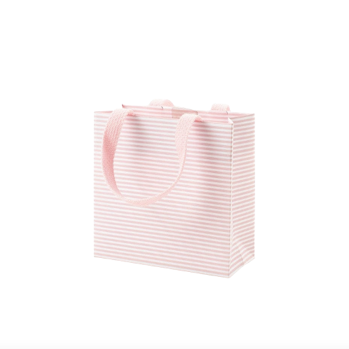 Blush Mini Stripe Gift Bags
