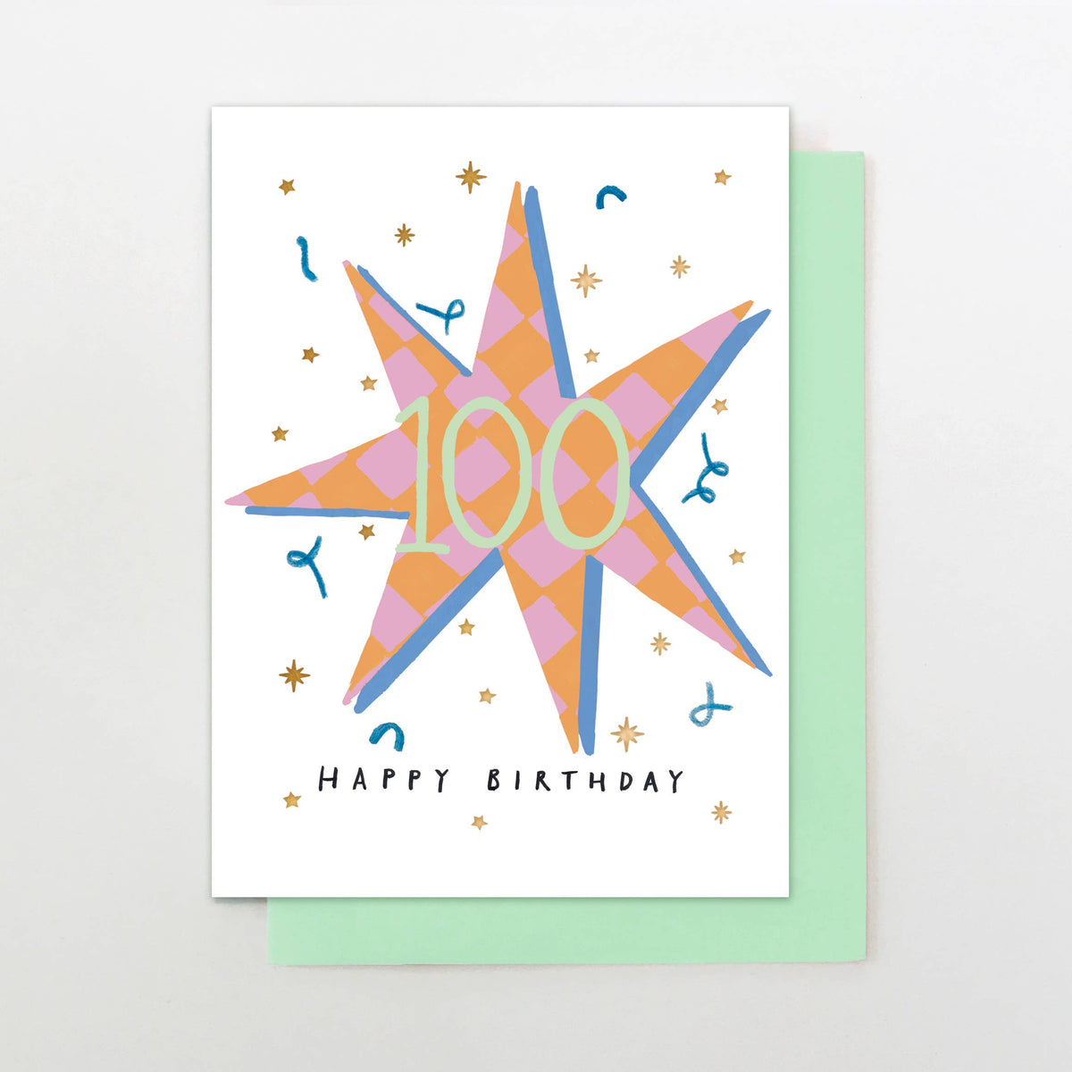 100 Birthday Star Card