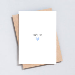 Baby Boy Heart Greeting Card