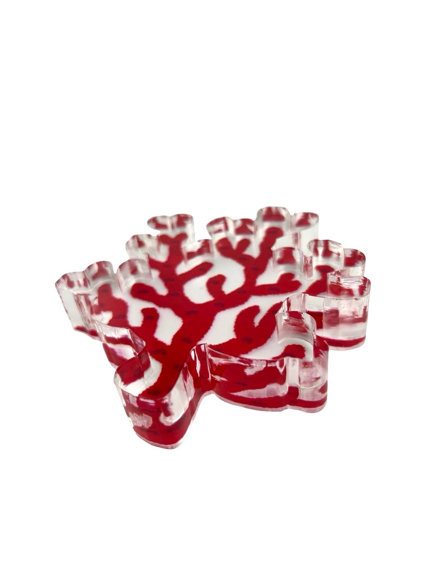 Acrylic Napkin Weight - Coral