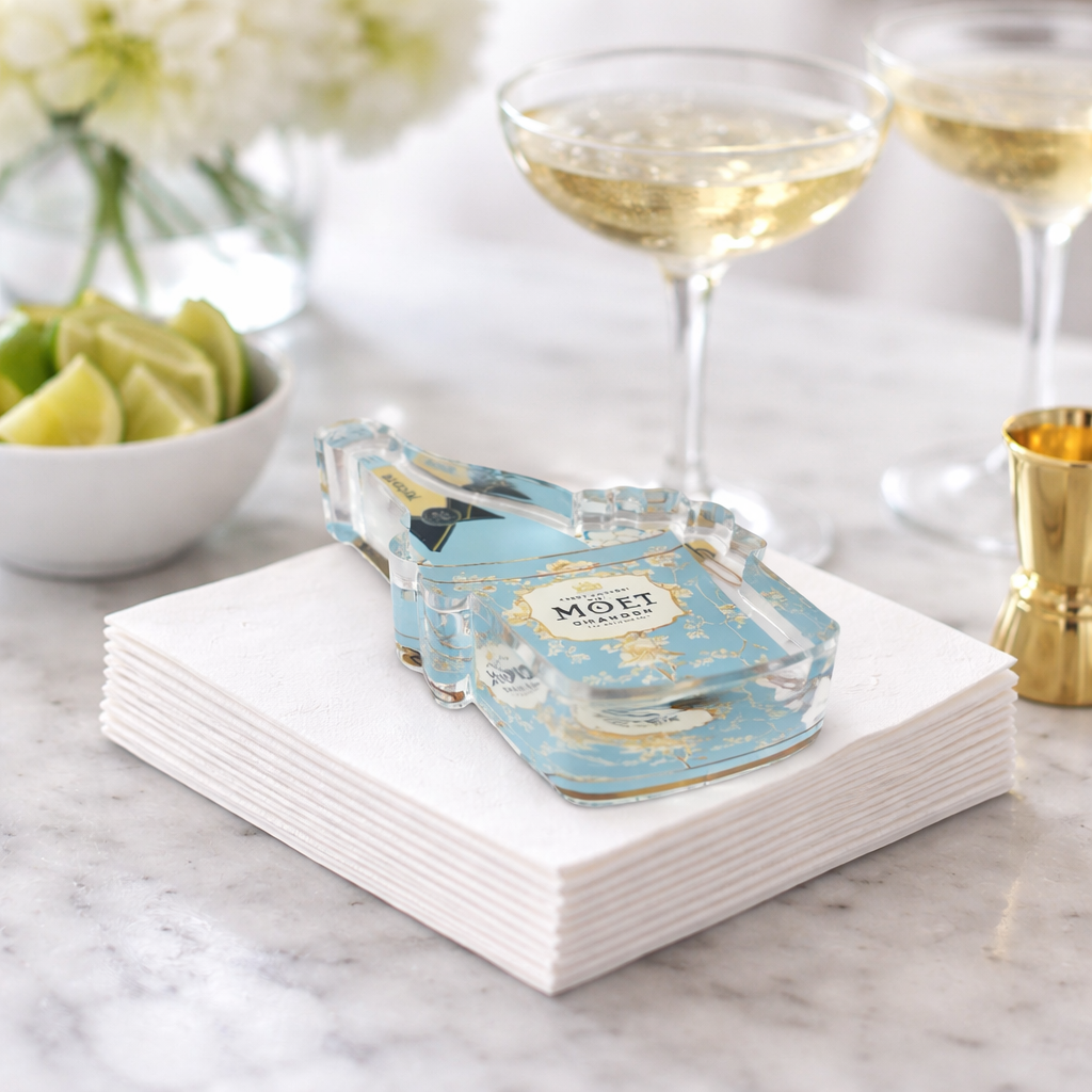 Acrylic Napkin Weight - Ice Bucket