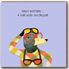 A Year more Spectacular Birthday Card