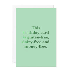 Birthday Card – Gluten-Free Dairy-Free Funny Greeting